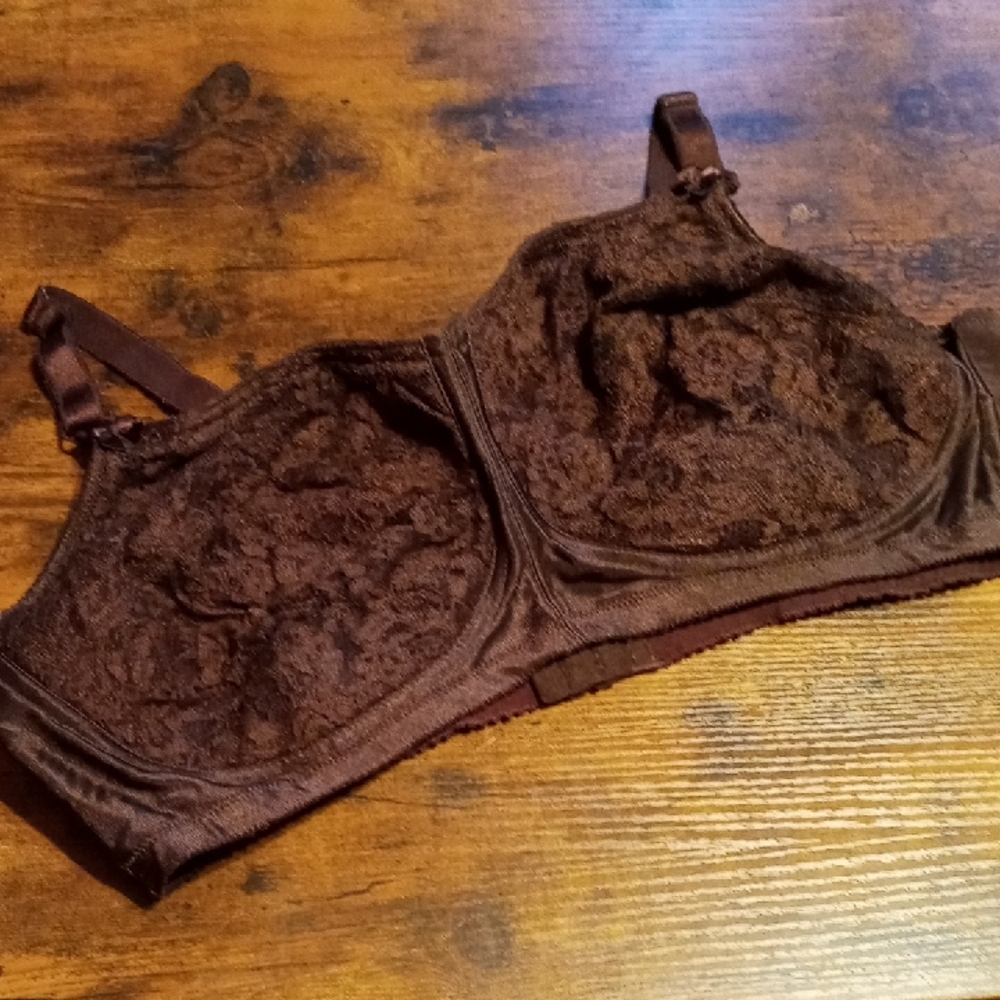 NWOT 48DD Comfort Choice brown Gorgeous Unpadded Wirefree beautiful bra